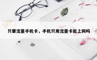 只要流量手机卡，手机只用流量卡能上网吗