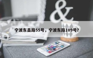 宁波东昌路55号，宁波东路109号？