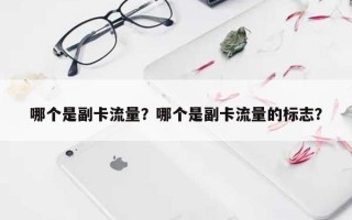 哪个是副卡流量？哪个是副卡流量的标志？