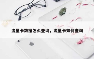 流量卡数据怎么查询，流量卡如何查询