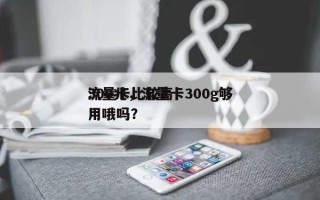 流量卡比较高300兆，流量卡300g够用哦吗？